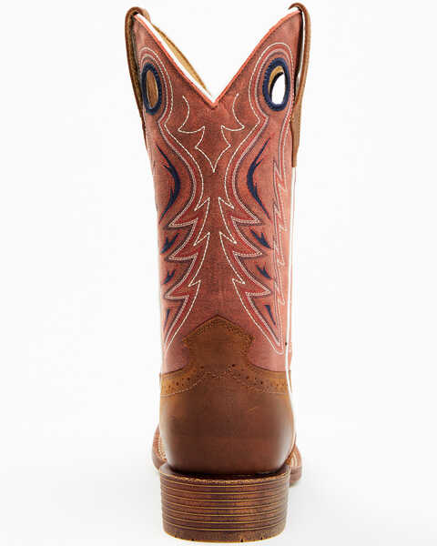 Image #5 - RANK 45® Men's Warrior Xero Gravity Western Performance Boots - Broad Square Toe, Red, hi-res