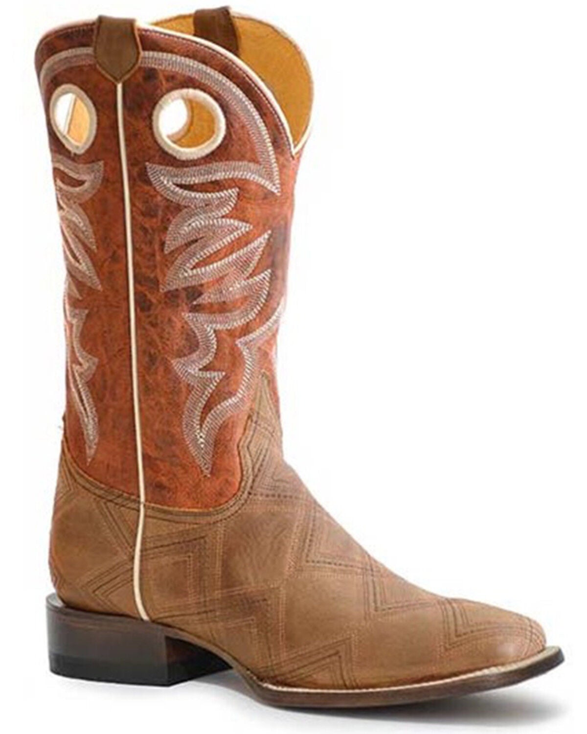 Image #1 - Roper Men's Garland Cowhide Full-Grain Western Boots - Square Toe, , hi-res