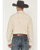 Image #4 - George Strait by Wrangler Men's Geo Print Long Sleeve Button-Down Stretch Western Shirt, Tan, hi-res