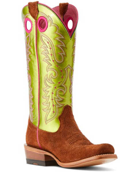 Ariat Women's Futurity Boon Western Boots - Square Toe, Brown, hi-res