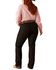 Image #3 - Ariat Women's Ella Bootcut Stretch Denim Jeans - Plus, Black, hi-res