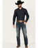 Image #1 - Cinch Men's Jesse Dark Stonewash Tint Slim Straight Performance Stretch Denim Jeans, Dark Wash, hi-res
