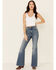 Lee Women's Horizon Flare Jeans, Blue, hi-res