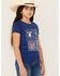 Image #2 - Wrangler Girls' Western Tiles Short Sleeve Graphic Tee, , hi-res