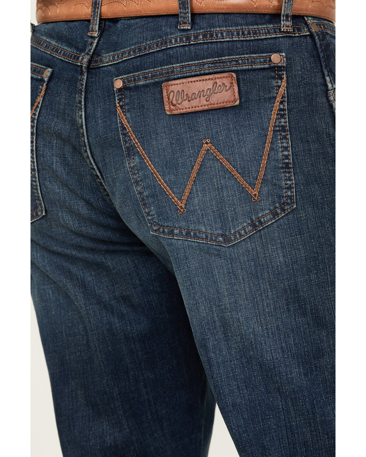 Image #4 - Wrangler Retro Men's Dellwood Medium Wash Relaxed Bootcut Stretch Denim Jeans - Tall, Medium Wash, hi-res