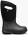 Image #2 - Bogs Boys' York Rain Boots - Round Toe, Black, hi-res