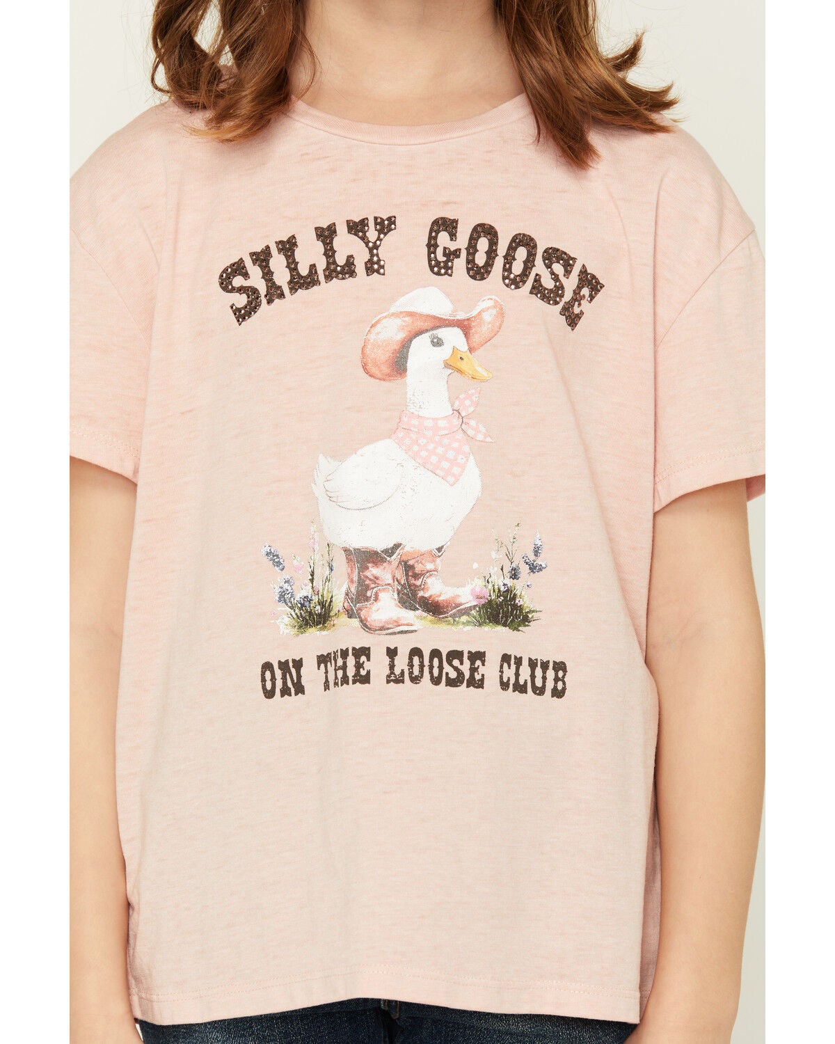 Image #3 - Buttercup Girls' Silly Goose on the Loose Short Sleeve Graphic Tee, Pink, hi-res