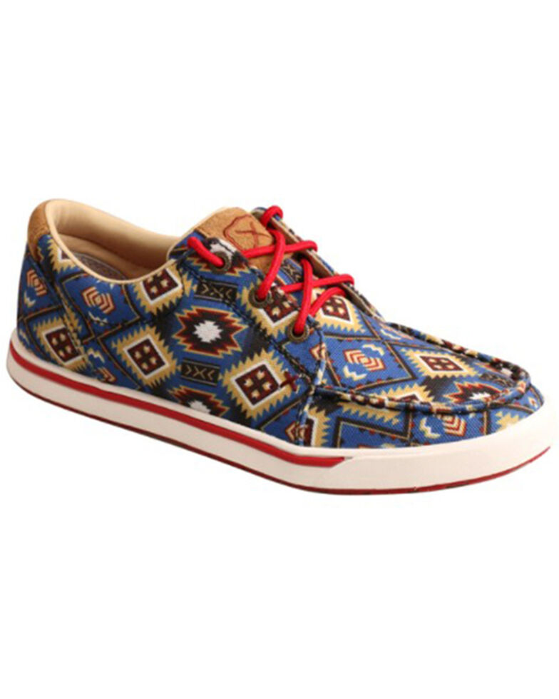 Twisted X Women's Southwestern Print Casual Lace-Up Kick , Multi, hi-res