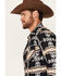 Image #2 - Rock & Roll Denim Men's Southwestern Print Long Sleeve Snap Stretch Western Shirt, Black, hi-res