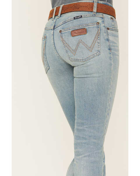 Image #4 - Wrangler Retro Women's Medium Wash Mid Rise Madelyn Bootcut Jeans, Blue, hi-res