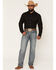 Image #1 - Rock & Roll Denim Men's Double Barrel Medium Wash Relaxed Bootcut Denim Jeans, Medium Wash, hi-res