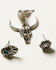 Image #3 - Shyanne Women's Soleil Steer Head Earring Set - 6 Piece, Silver, hi-res