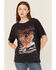 Image #1 - Wrangler Women's Eagle Short Sleeve Graphic Tee, Black, hi-res