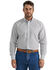 Image #1 - Wrangler Men's Geo Print Long Sleeve Button-Down Western Shirt - Tall, White, hi-res