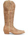 Image #2 - Tony Lama Women's Derby Jess Tall Western Boots - Snip Toe, Ivory, hi-res