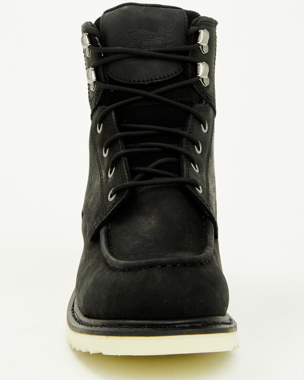 Image #4 - Harley Davidson Men's Brosman Waterproof Moc Motorcycle Boots - Soft Toe, Black, hi-res