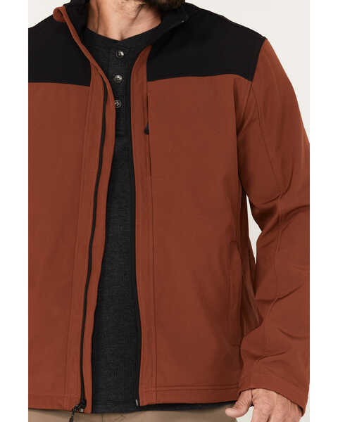 Image #3 - Powder River Outfitters Men's Solid Softshell Jacket, Rust Copper, hi-res