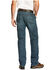 Ariat Men's M4 Rebar Distressed Low Rise Relaxed Bootcut Work Jeans , Denim, hi-res