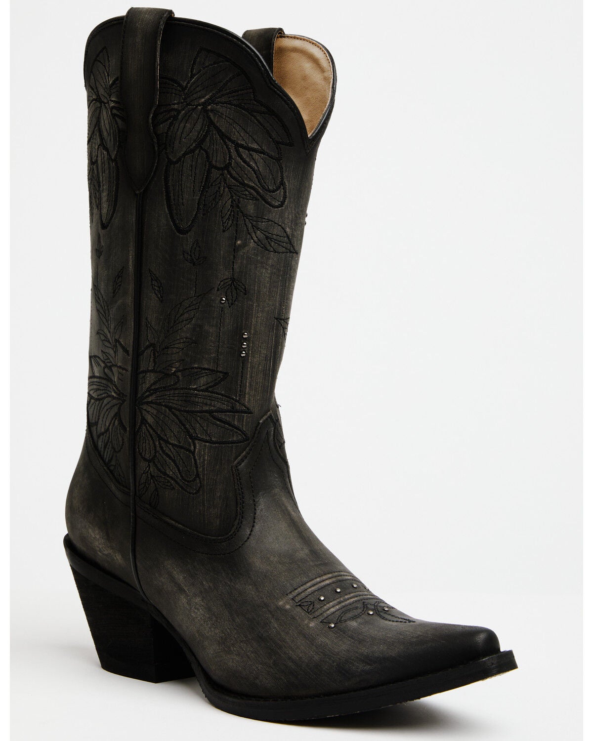 Image #1 - Shyanne Women's Toba Western Boots - Snip Toe, Black, hi-res