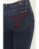 Image #4 - 7 For All Mankind Women's Shadowleaf Dark Wash High Rise 36" Dojo Trouser Stretch Denim Jeans, Dark Wash, hi-res
