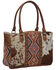 Image #2 - Myra Bag Women's Cowhide Embroidery Tote, Multi, hi-res