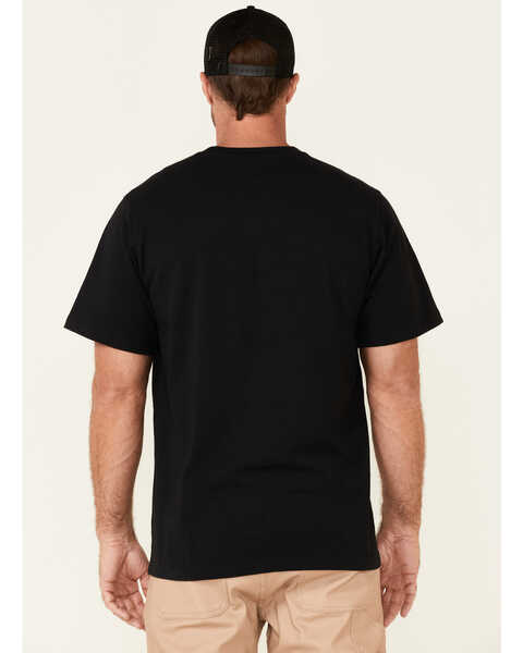 Image #4 - Hawx Men's Solid Forge Short Sleeve Work Pocket T-Shirt - Big, Black, hi-res