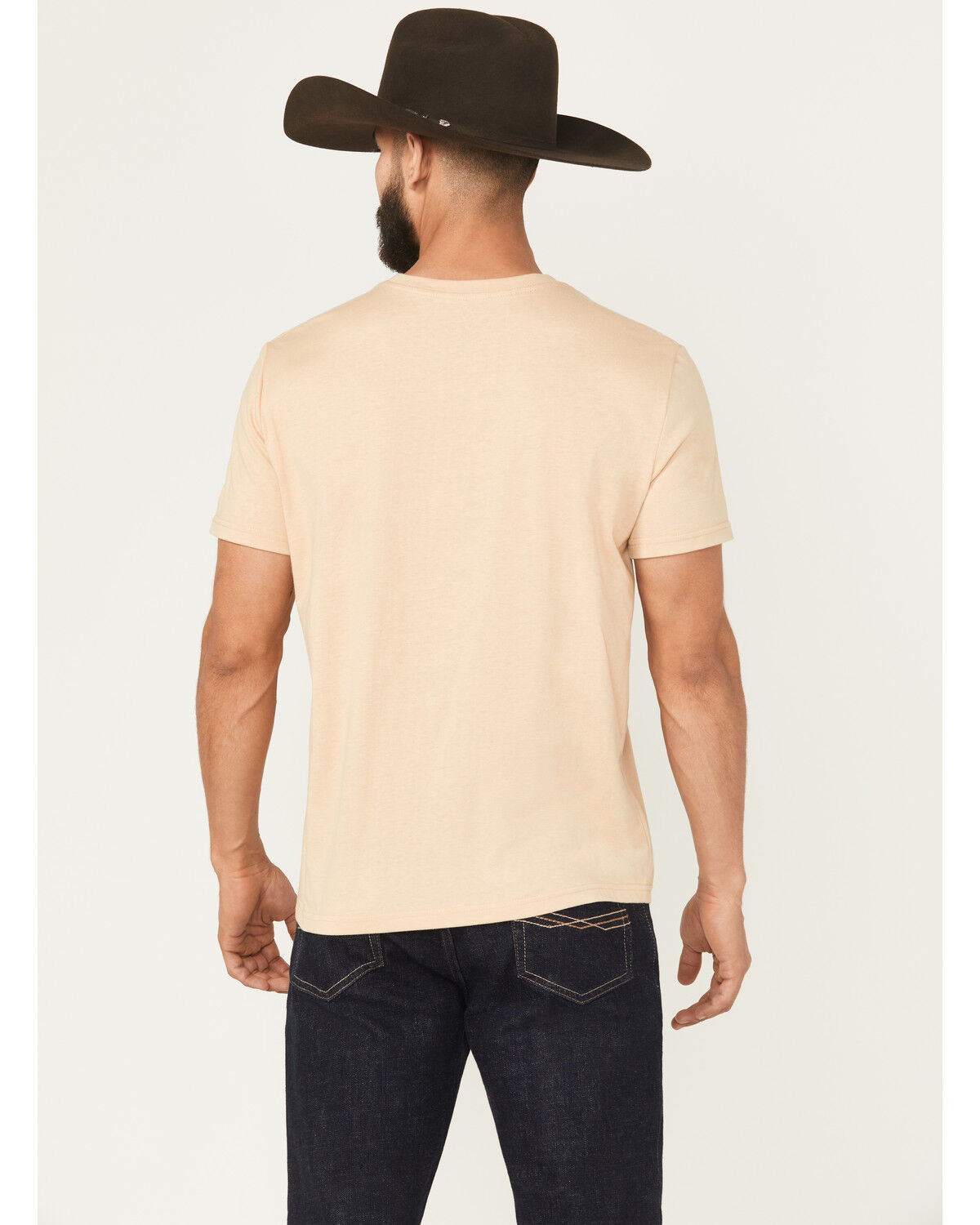 Image #4 - Panhandle Men's Cowboy Short Sleeve Graphic T-Shirt, Tan, hi-res