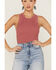 Image #2 - Panhandle Women's Ribbed Bodycon Tank, Rose, hi-res