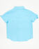 Image #3 - Shyanne Toddler Girls' Shadow Dobby Print Short Sleeve Snap Western Shirt, Light Blue, hi-res
