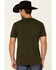Cinch Men's Green Lead This Life Southwestern Logo Graphic Short Sleeve T-Shirt , Green, hi-res