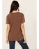 Image #4 - Wrangler Women's Boot Barn Exclusive Spirit of the West Short Sleeve Graphic Tee, Brown, hi-res