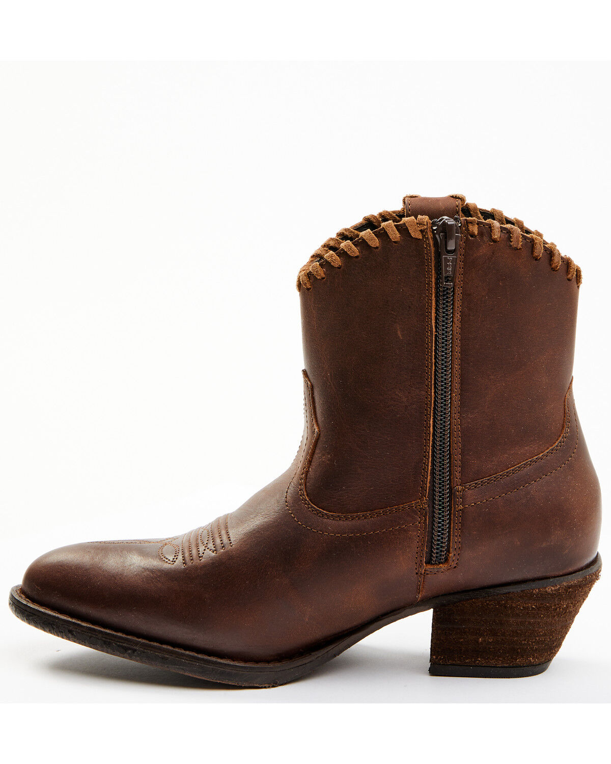 Image #3 - Shyanne Women's Sawyer Dolly Terra Western Fashion Booties - Round Toe, Cognac, hi-res