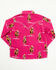 Image #3 - Cowgirl Hardware Toddler Girls' Cowgirl Long Sleeve Snap Western Shirt, Pink, hi-res