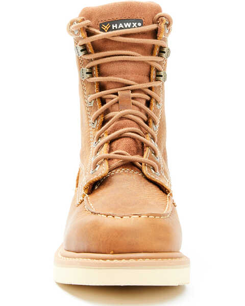 Image #4 - Hawx Men's Brown Wedge Work Boots - Soft Toe, Brown, hi-res