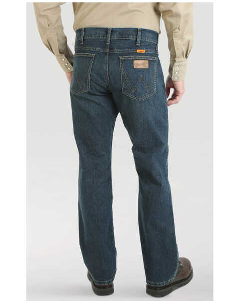 Wrangler Retro Men's FR Memphis Dark Wash Slim Bootcut Jeans, Blue, hi-res