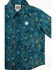 Image #2 - Cinch Infant Boys' Paisley Print Long Sleeve Button-Down Western Shirt, Blue, hi-res