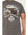 Image #4 - Buckwear Men's Busch No Bull Short Sleeve Graphic T-Shirt, Charcoal, hi-res