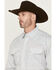 Image #2 - George Strait by Wrangler Men's Diamond Geo Print Long Sleeve Snap Stretch Western Shirt, White, hi-res