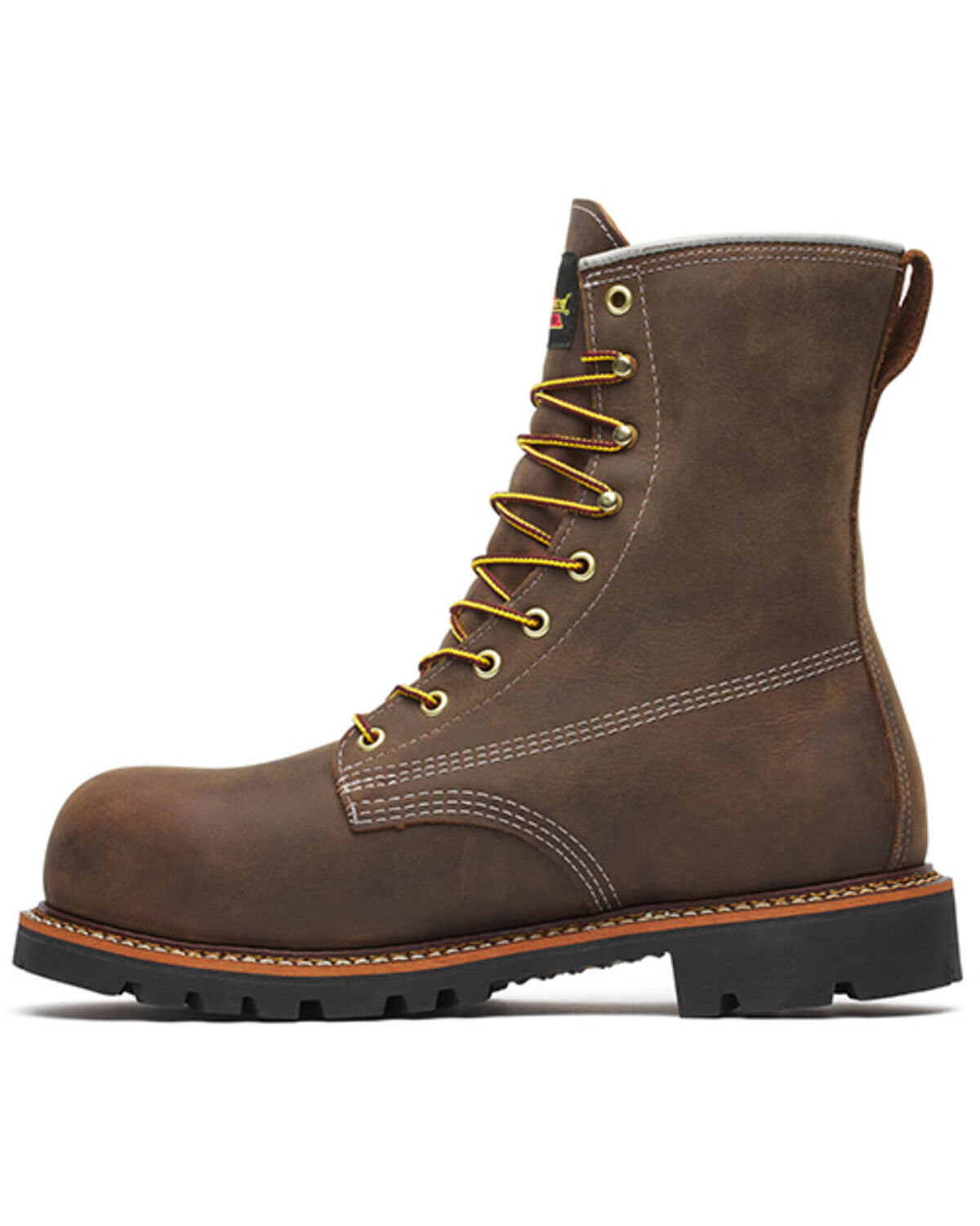 Image #3 - Thorogood Men's 8" Crazy Horse Waterproof Work Boots - Composite Toe, Brown, hi-res