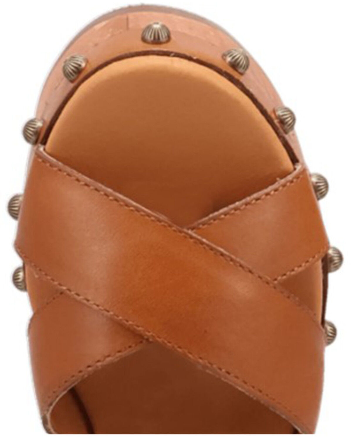 Image #6 - DIngo Women's Lotus Wooden Sandals, Tan, hi-res