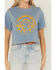 Image #3 - Cleo + Wolf Women's Desert Festival Short Sleeve Graphic Tee, Steel Blue, hi-res