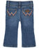 Image #1 - Wrangler Infant Girls' Dark Wash Bootcut Denim Jeans, Blue, hi-res
