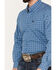 Image #3 - Cinch Men's Diamond Geo Print Long Sleeve Button-Down Western Shirt, Light Blue, hi-res
