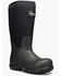 Image #1 - Bogs Men's Workman 17" Waterproof Insulated Work Boots - Composite Toe, Black, hi-res