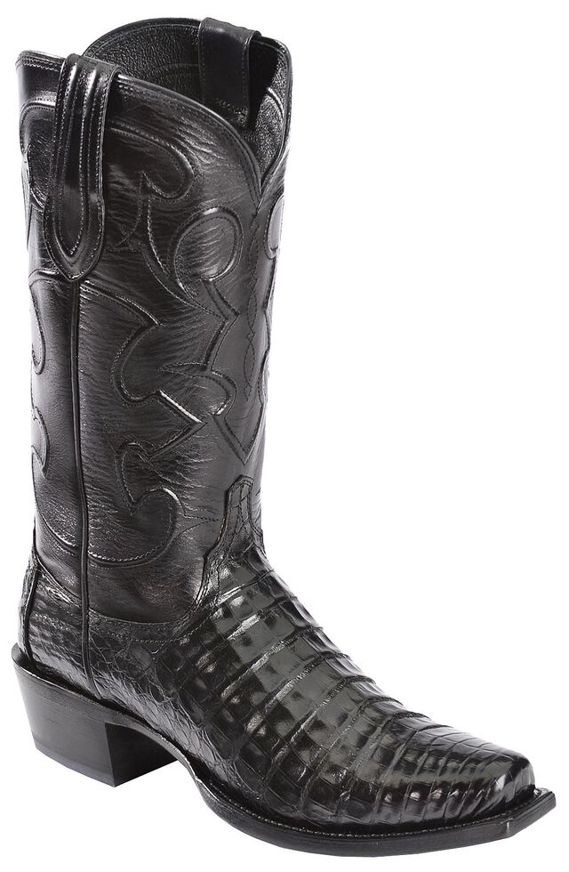 mens black snip toe cowboy boots