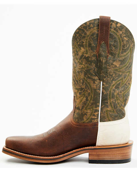 Image #3 - RANK 45® Men's Archer Western Boots - Square Toe, Olive, hi-res