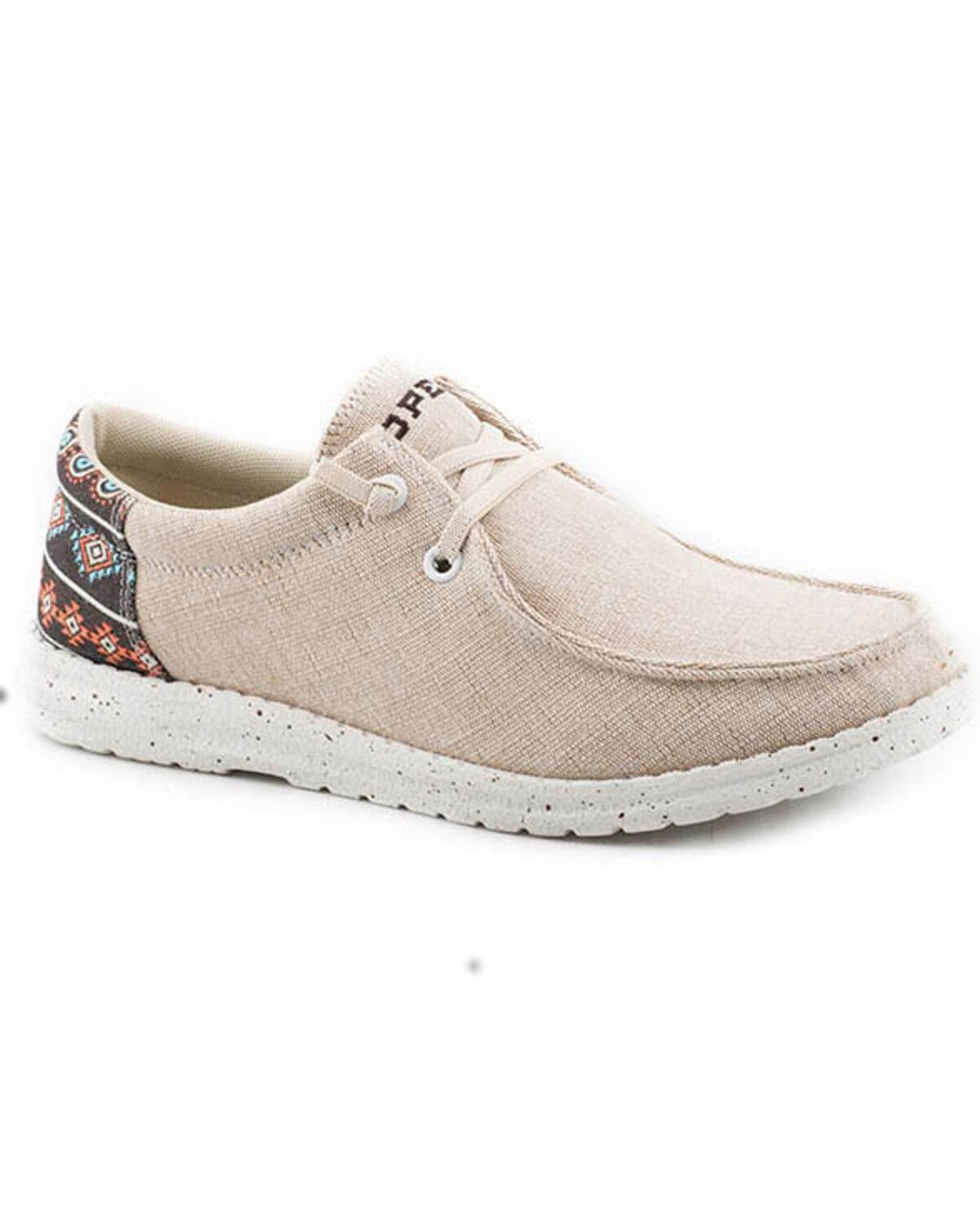 Image #1 - Roper Women's Hang Loose Slip-On Causal Shoes - Moc Toe, Tan, hi-res