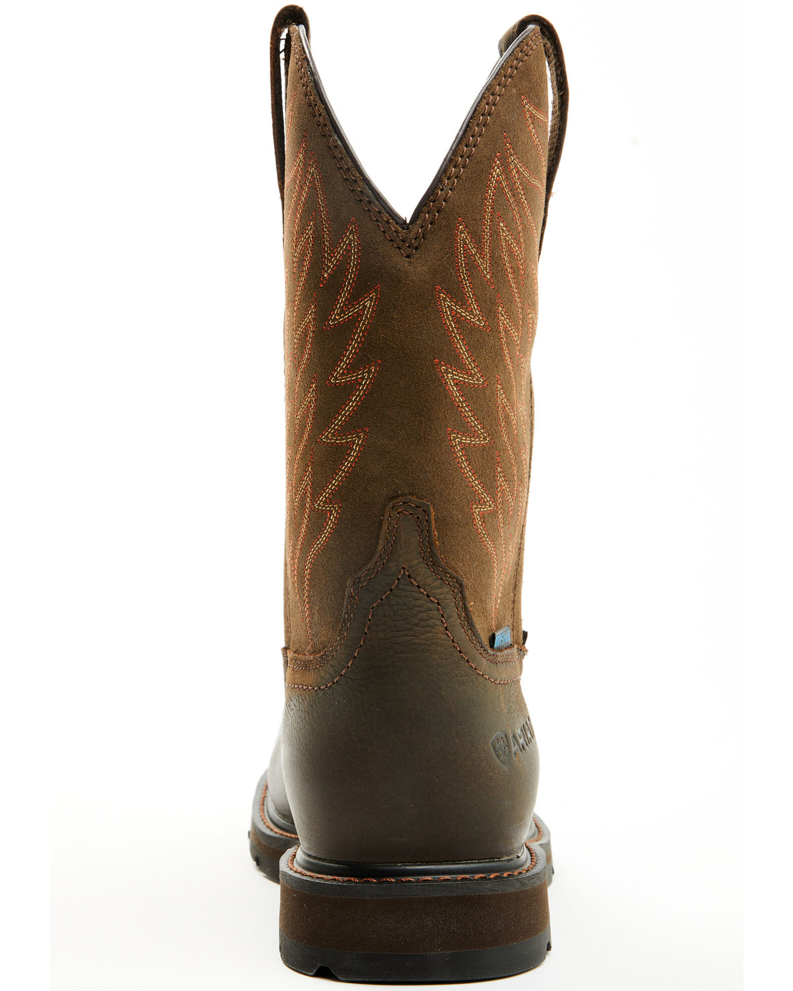 Ariat Groundbreaker Men s Dark Brown Waterproof Wide Square Steel Toe Work Boots