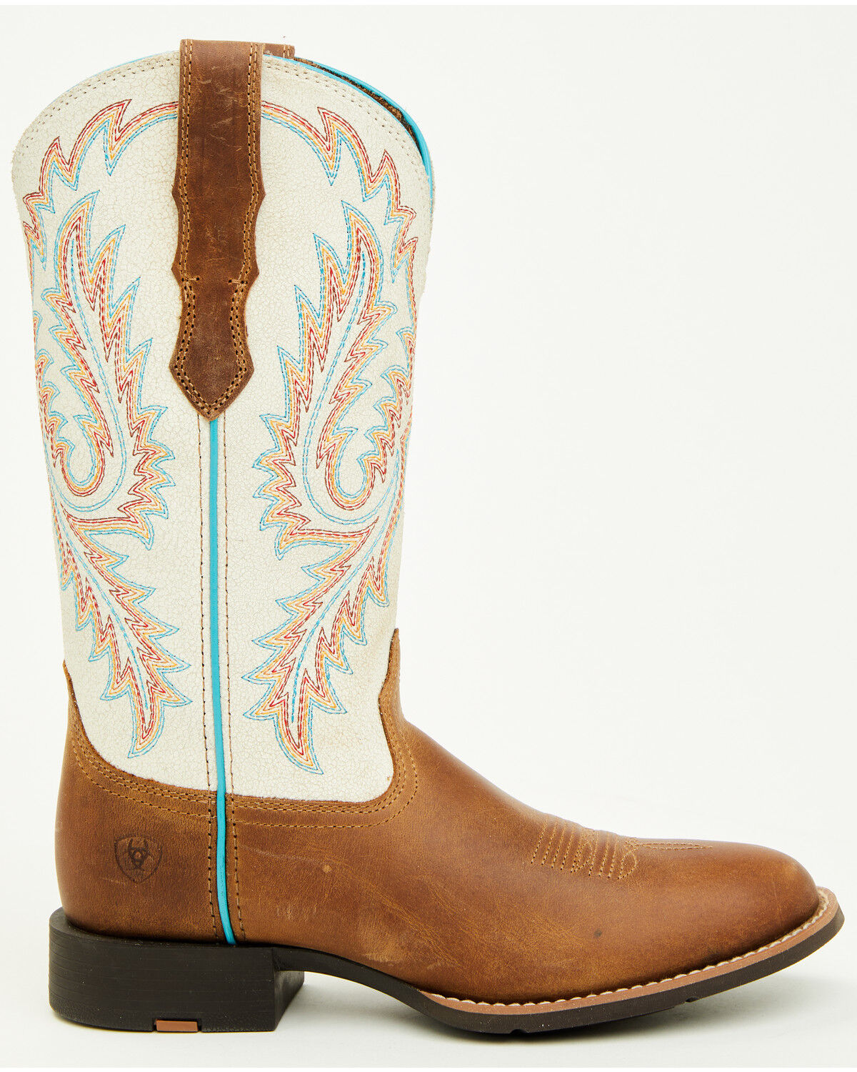 Image #2 - Ariat Women's Round Up StretchFit Performance Western Boots - Round Toe, Beige, hi-res