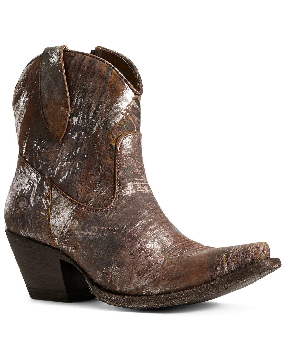 silver western booties